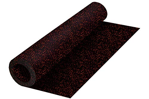 Genaflex Rubber Gym Floor Mat (10% Red / 180"L x 48"W x 0.3"Th)