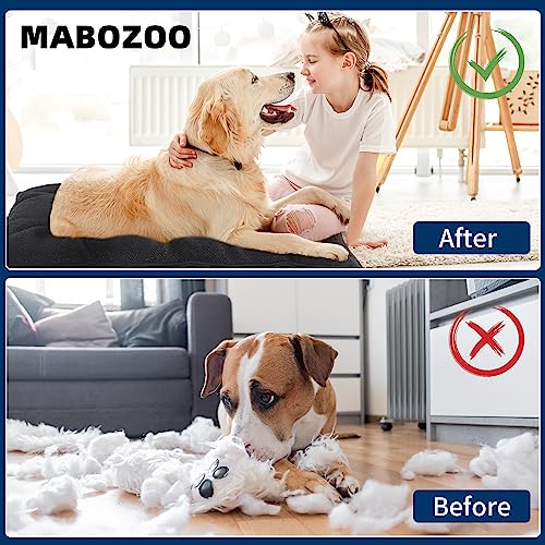 Chew Proof Indestructible Dog Beds for Aggressive Chewers (28"x41" / Black)