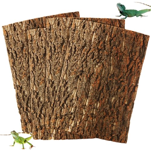 4PCS Cork Terrarium Background 15.7x11.8in for Reptile (4PCS-15.7×11.8in)