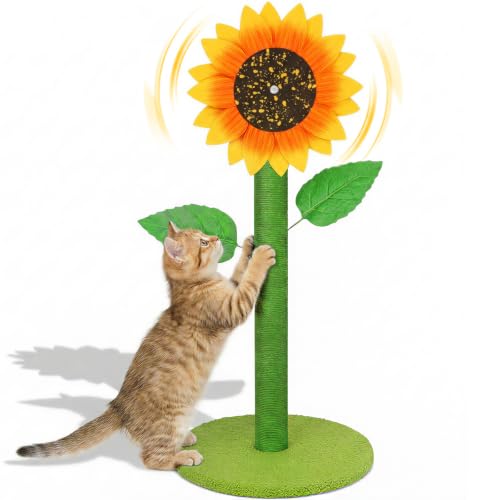Sunflower Interactive Cat Toys for Indoor Cats (Green / Medium)