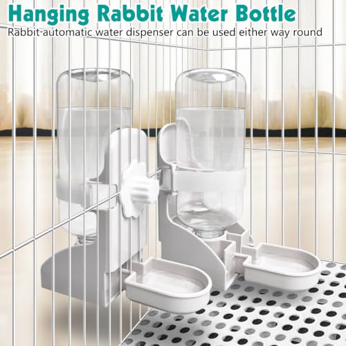 Rabbit Water Bottle (1PCS Water Dispenser, White)