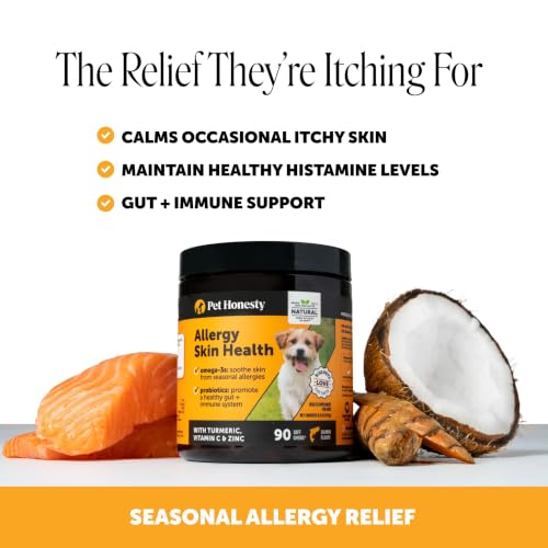 Dog Allergy Chews for Anti Itch & Allergy Relief (90 Count)