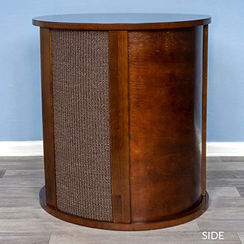 Purrrrfect End Table Cat Bed Cave in Mahogany Brown (Mahogany)