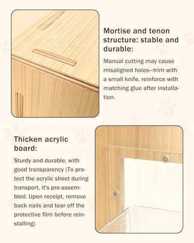 Small Wooden Hamster Cage for Dwarf Hamsters