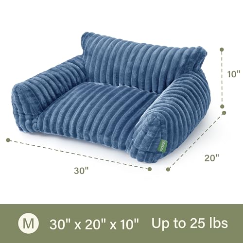 Cute Couch Bed for Pets (30.0"L x 20.0"W x 10.0"Th / Blue)
