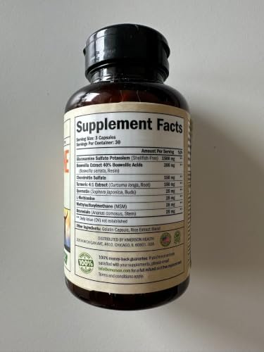 Glucosamine Chondroitin MSM Joint Support Supplement for Women & Men 90 Tab