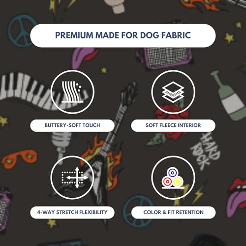Dog Hoodie Buttery (Rock and Roll / Small)