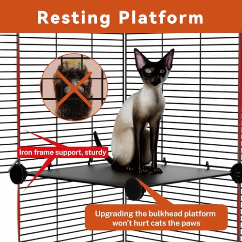 3 Tier Cat Cage Indoor (Medium - 27.6"L x 13.8"W x 44.5"H)