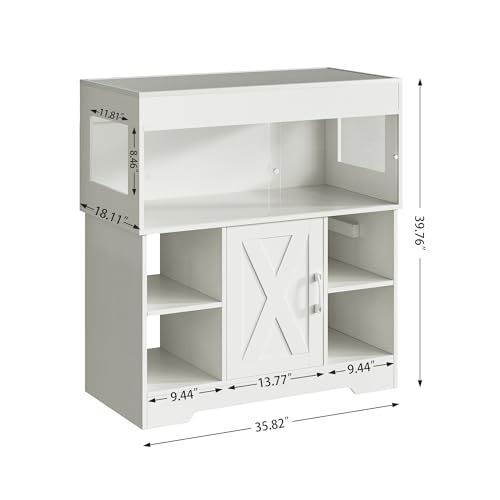 40 Gallon Reptile Terrarium Tank with Cabinet (40 Gallon / White)