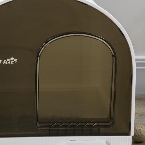 Cat Litter Box with Lid (White)