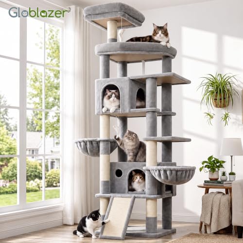 81in Cat Tree for Large Cats (XXL / Light Grey)