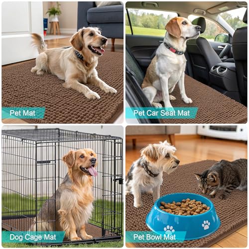 Dog Door Mat for Muddy Paws 59x24 (Mocha / 59" X 24")