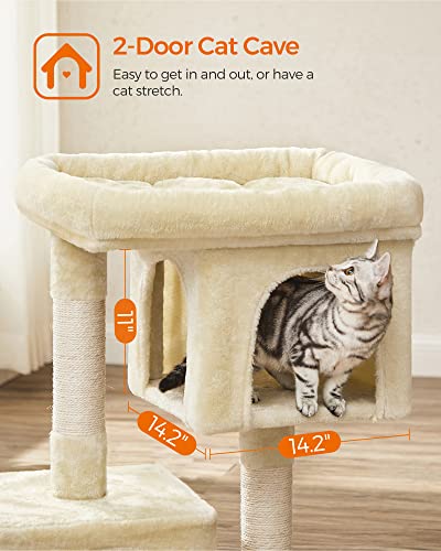 Cat Tree 33.1 (L (23.6"L x 15.7"W x 33.1"H) / Beige)
