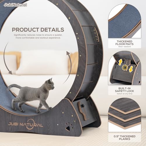 40" Cat Wheel for Indoor Cats (BLACK / 40")