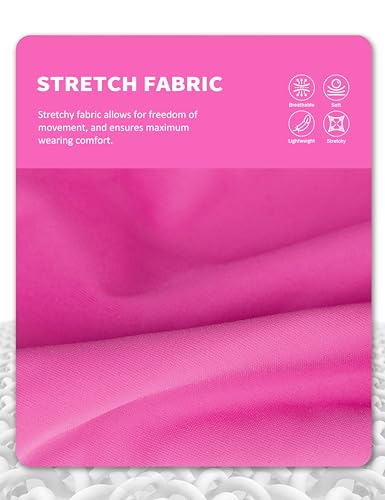 Horse Fly Mask with Forelock Opening Stretch Breathable and Comfortable for Horses UV (Fuchsia / M)