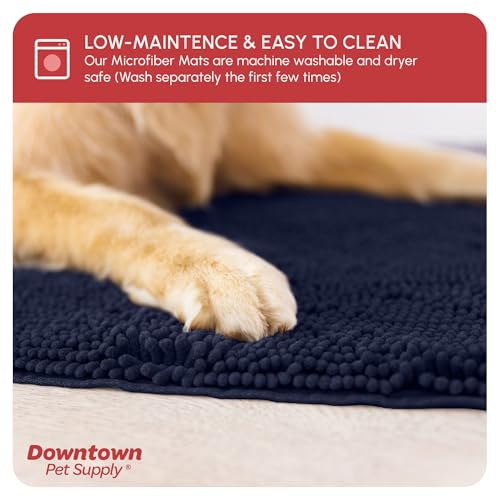 Dog Mud Mat 60" x 36" Navy Blue (60" x 36" / Navy Blue)