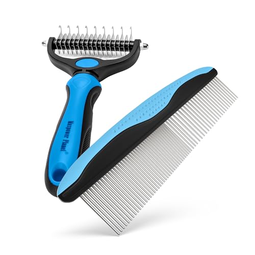 Pet Grooming Rake and Dematting Comb (C - Rake and Comb Kit (Best Value) / Large)