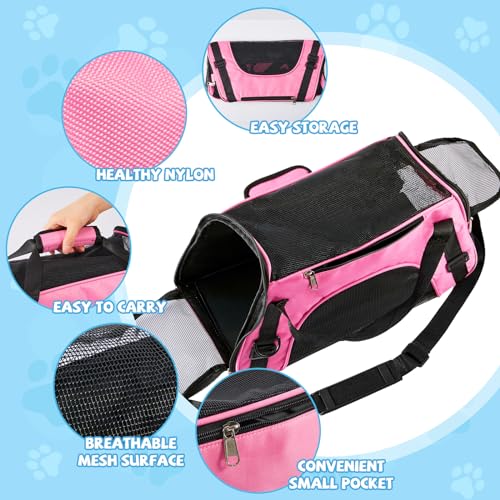 4 Pcs Cat Carrier Soft (Rose Red, Blue)