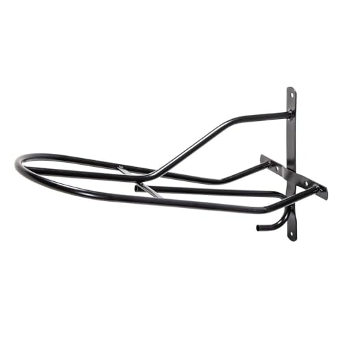 Black English & Western Saddle Rack (Black)
