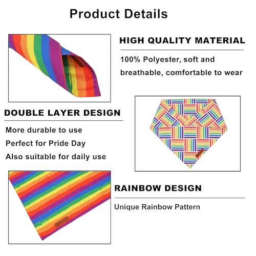 Rainbow Dog Bandana (Small / Rainbow)