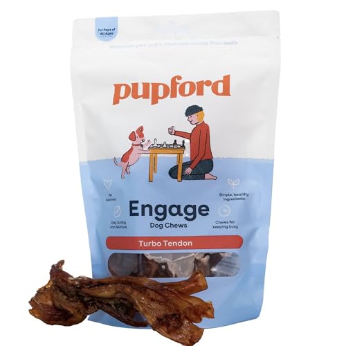 Beef Tendons for Dogs & Puppies (2.3 Ounce (Pack of 5) / Turbo)