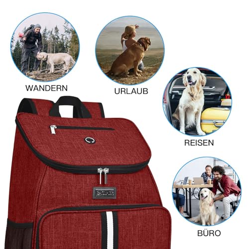 Dog Travel Bag (Red-A)