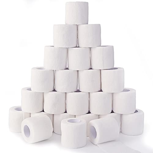 24 Pack White Self Adhesive Bandage (White / 2 Inch)