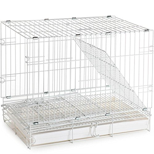 Pet Products Metal Portable Travel Vet Bird Parrot Carrier Cage Prevent Beaks Out White