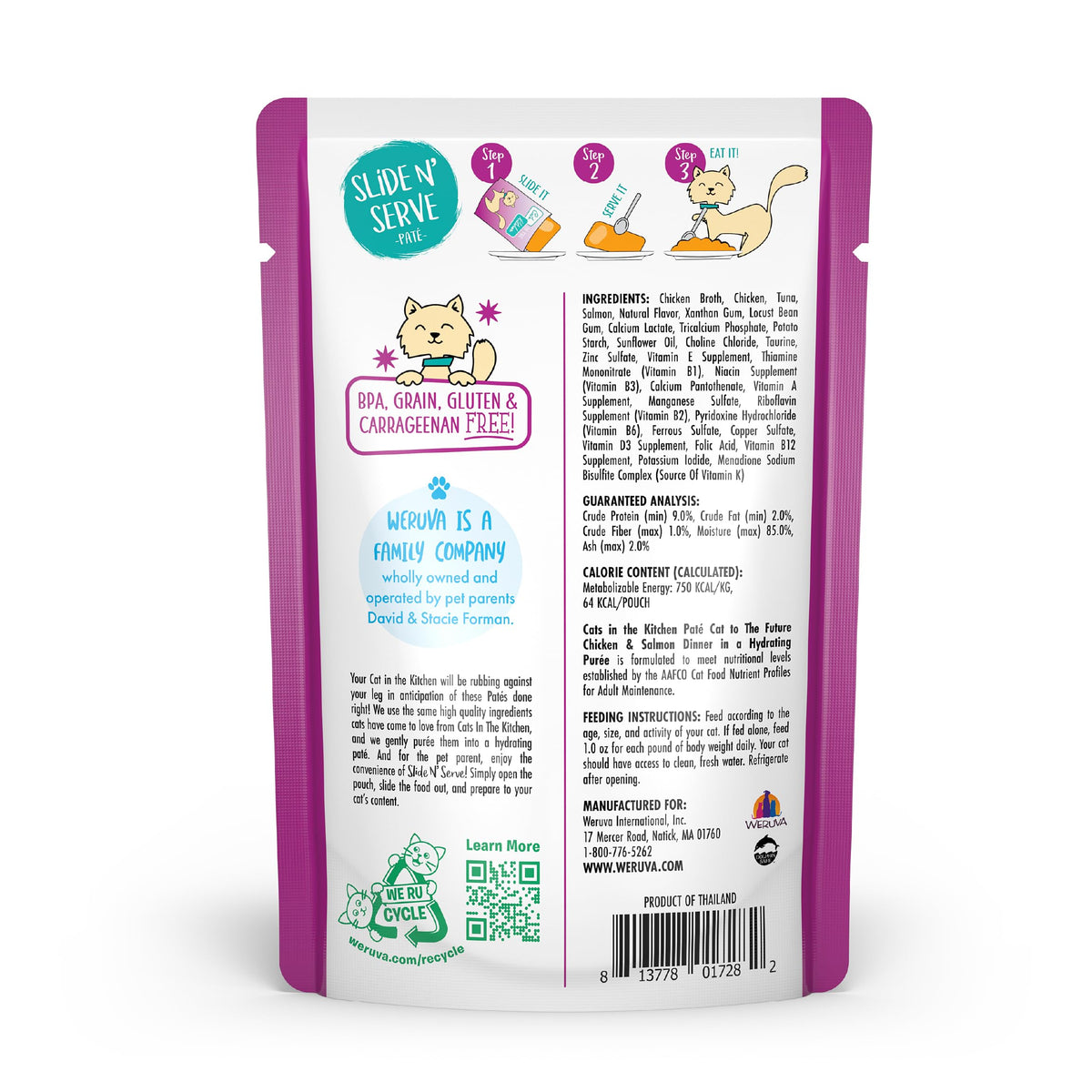 Cats in the Kitchen Slide N' Serve Grain (3 Ounce (Pack of 12))