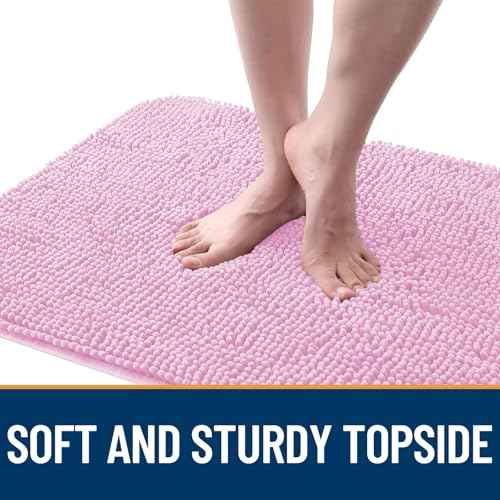 Dog Door Mat for Muddy Paws 54x32 (Pink / 54" X 32")