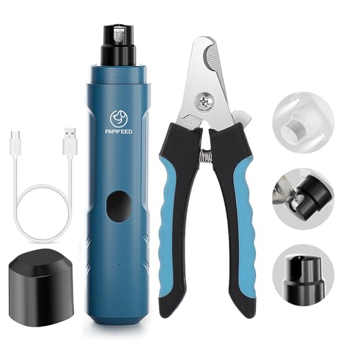 Dog Nail Grinder with LED Light (Blue Set)