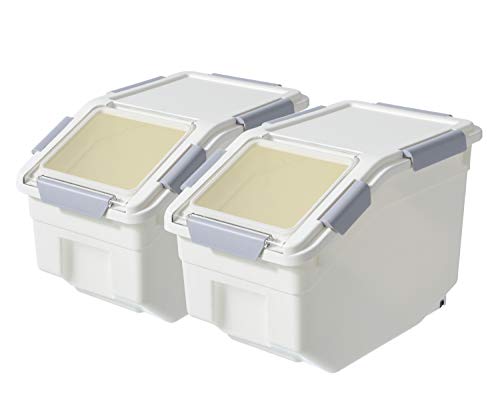 2 Pack Dog Food Storage Container with Scoop (10 LB(2 Pack))