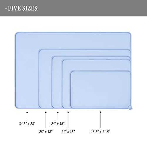 Silicone Pet Feeding Mat (Warship / 22" x 14")