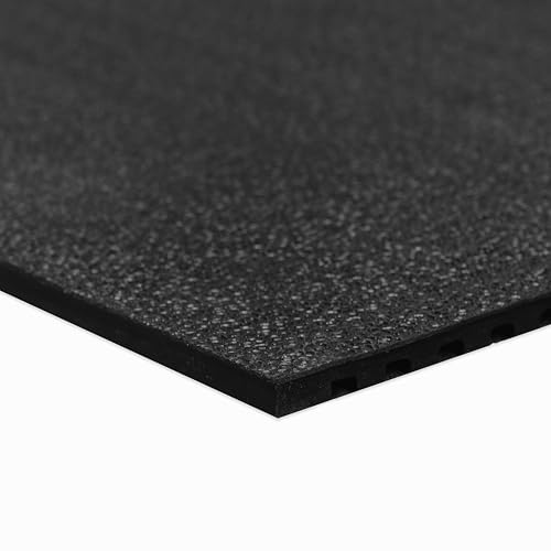 Horse Stall Mat 42in. x 72in. Black Rubber Flooring Mat (Black)