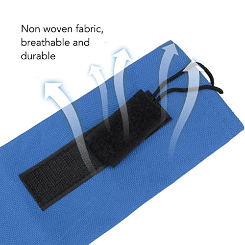 Non Woven Horse Tail Bag Breathable Protection for Braided Tails Keep and with Adjustable Drawstring for Equestrian Tack Storage (Blue)