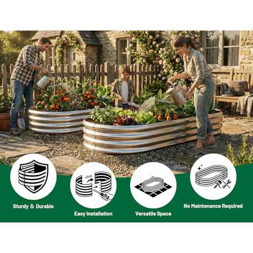 2pack 6×3×1ft Raised Garden Bed (6×3×1ft（2-Pack）)