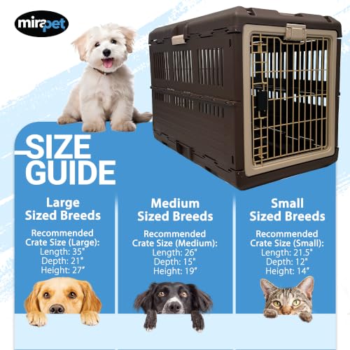 Collapsible Pet Carrier for Large Dogs & Cats (35.0"L x 21.0"W x 27.0"H / without kit)