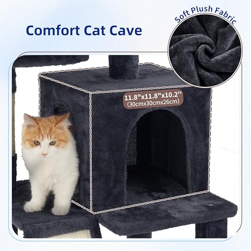 Cat Tree Tower Multi (56 inches / Smoky gray)