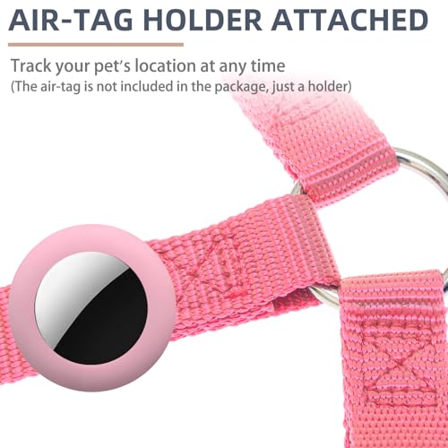 No Pull Dog Harness Small Sized Step (Light Pink / Small)