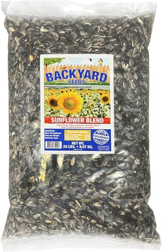 Backyard Sunflower Seed Blend 20 lb (Sunflower MIx / 20 Pound (Pack of 1))