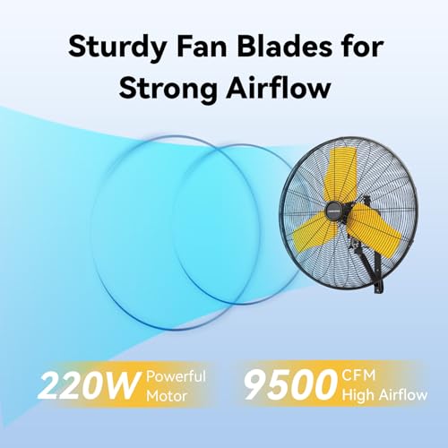 24 Inch Outdoor Waterproof Wall Mount Fan (Green / 24 Inch)