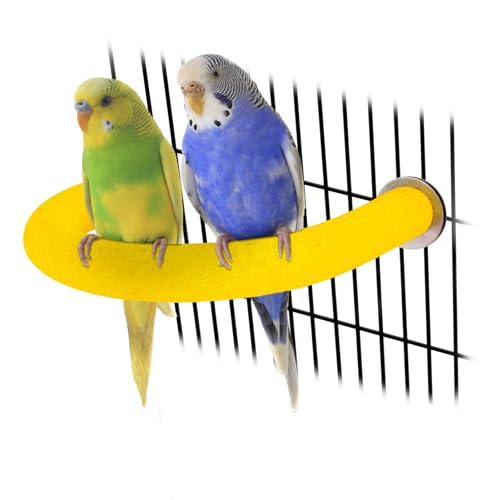 U Shaped Parrot Perch (Small / Yellow)