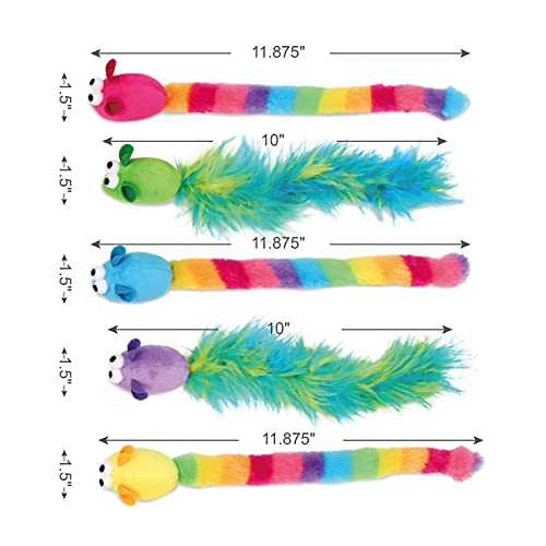5 Pack Interactive Catnip and Feather Cat Toys