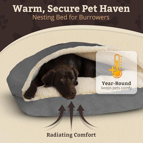 Rectangle Cozy Cave Dog Bed (Anthracite / Small)