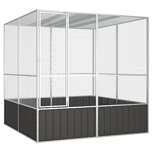 Steel Bird Cage (84.1" x85.6" x83.3" / Anthracite)