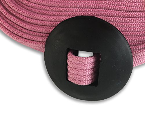 Lunge Line for Horses Cotton Horse Lunge Line with Bolt Snap & Rubber Stop (Pink / 24')