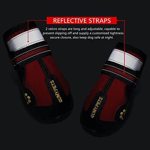 Dog Shoes for Hot Pavement (Size 7: 2.8''x3.2"(W*L) (Pack of 4))