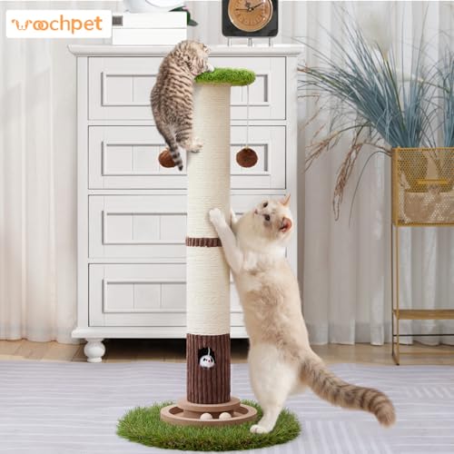 34" Tall Cat Scratching Posts (Green)