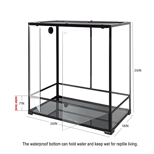 Large Reptile Terrarium (36" x 18" x 36" (Glass))