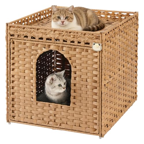 Cat Litter Box Enclosure Furniture (Natural / XL)